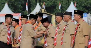 Pekanbaru Merayakan Hari Pramuka ke-65 dengan Penganugerahan Lencana Darma Bakti