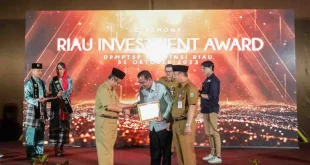 Pekanbaru Raih Penghargaan Peringkat I Riau Investment Award 2026 Setelah Lampaui Target