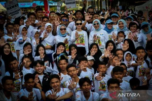 Peringatan Hari Anak Nasional di CFD Blora: Warga dan Pengunjung Menyambut Kemerdekaan dengan Semangat