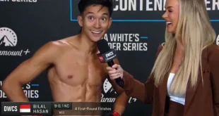 Petarung Indonesia Bilal Hasan Raih Tiket UFC Setelah Menang TKO 45 detik di DWCS Bilal Hasan dapatkan tiket ke UFC