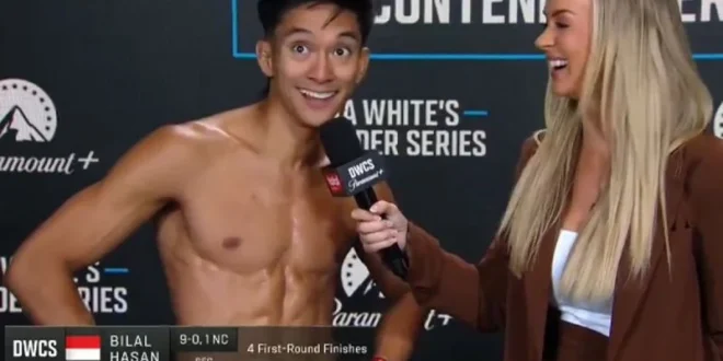 Petarung Indonesia Bilal Hasan Raih Tiket UFC Setelah Menang TKO 45 detik di DWCS Bilal Hasan dapatkan tiket ke UFC