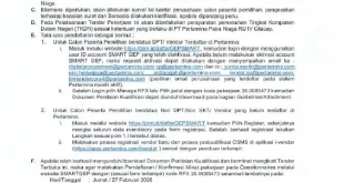 PT Pertamina Patra Niaga RU Cilacap Buka Tender Penggantian Column Assy 11C-1, Ini Peluang Besar