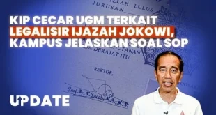 PTUN Tolak Keberatan UGM Soal Ijazah Jokowi, Perkuat Putusan KIP