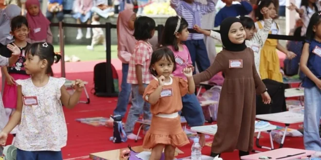 Ratusan Anak Unjuk Kreativitas Lewat Lomba Mewarnai di Kreasi Anak untuk Negeri