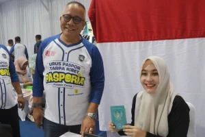 Urus Paspor Sambil Olahraga, Layanan Imigrasi Hadir Sambut Kemerdekaan