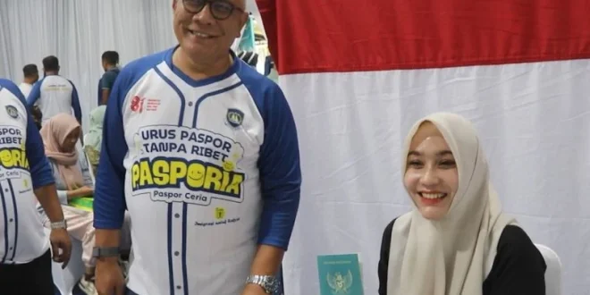 Urus Paspor Sambil Olahraga, Layanan Imigrasi Hadir Sambut Kemerdekaan