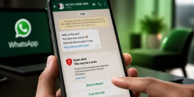 WhatsApp Uji Coba Fitur Scam Alert untuk Deteksi Pesan Penipuan